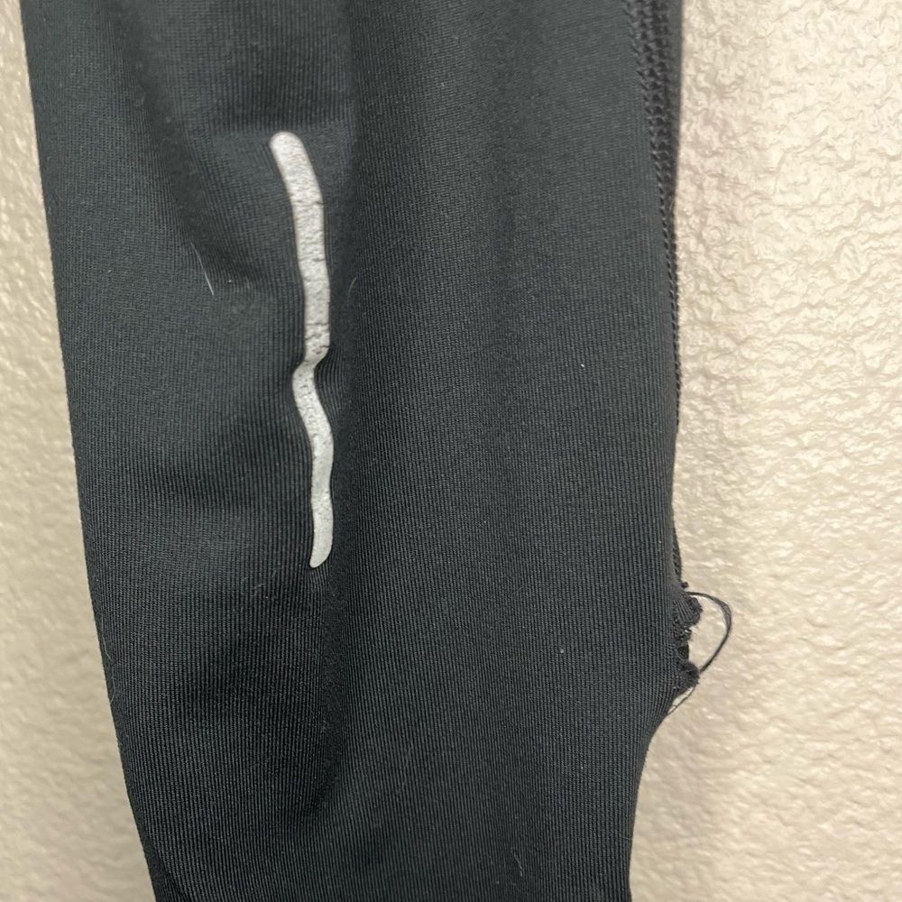Nike Dri Fit Black Ankle Zip Leggings Size: Womens Tights - Picture 9 of 11